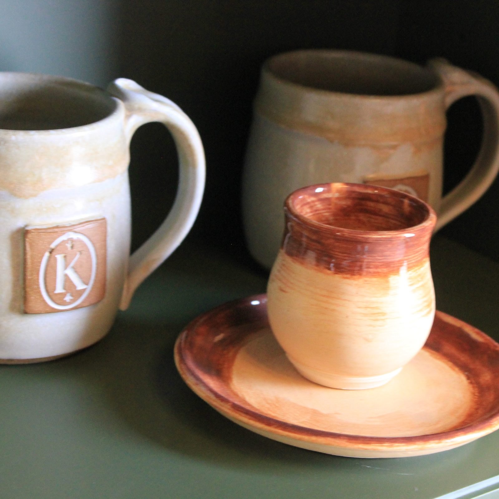 Handmade ceramic mugs